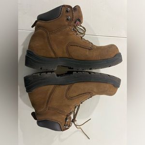 Red Wing King Toe Men Size 10.5 D Safety Toe Waterproof Brown Work Boots 2240